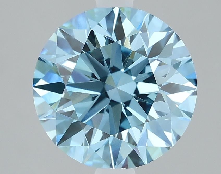 Loose Diamond - ROUND 2.08ct Fancy Vivid Blue VVS2
