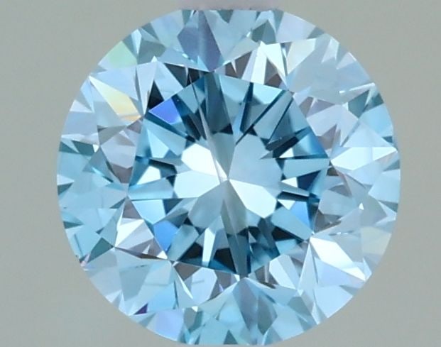 Loose Diamond - ROUND 1.01ct Fancy Blueish Green I1
