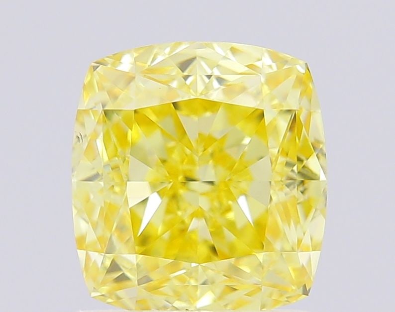Loose Diamond - CUSHION MODIFIED 1.97ct Fancy Intense Yellow VS1