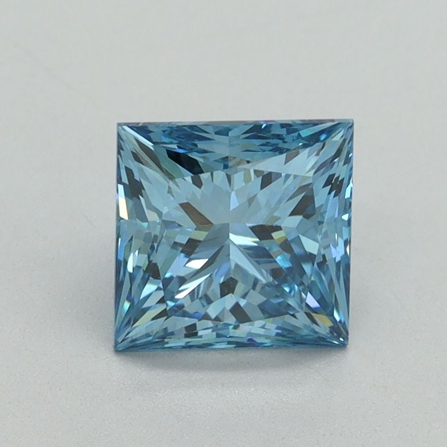 Loose Diamond - PRINCESS 1.61ct Fancy Vivid Blue VVS2