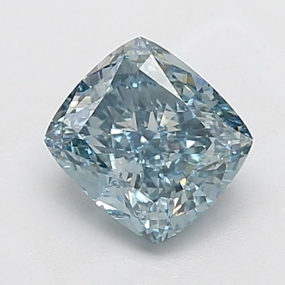 Loose Diamond - CUSHION MODIFIED 2.04ct Fancy Vivid Green Blue VS1