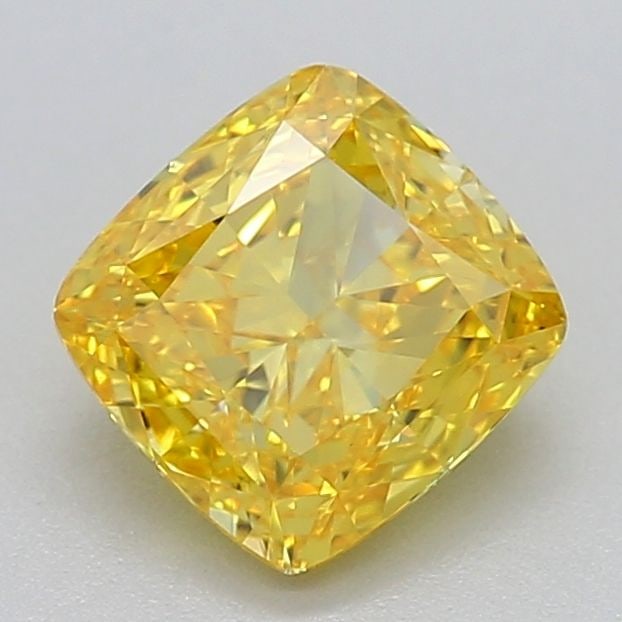 Loose Diamond - CUSHION MODIFIED 1.02ct Fancy Vivid Yellow VVS1