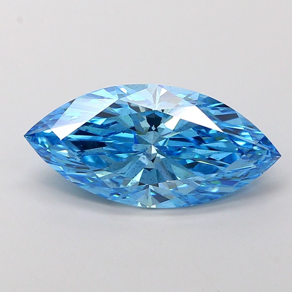 Loose Diamond - MARQUISE 3.05ct Fancy Vivid Blue SI1