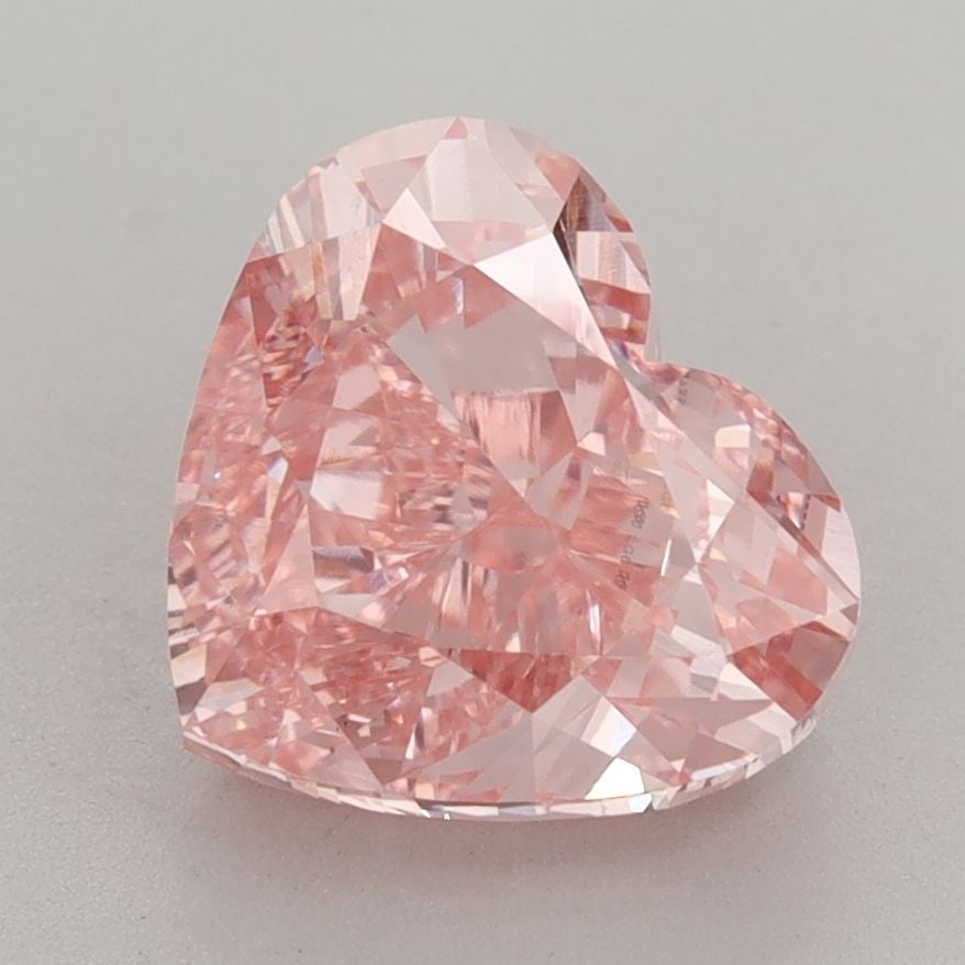 Loose Diamond - HEART 3.66ct Fancy Vivid Pink VS1: Loose Diamond - HEART 3.66ct Fancy Vivid Pink VS1 Source: This is a real non-mined Diamond that has been grown in a lab Shape: HEART Carats: 3.66 Color: Fancy Vivid Pink Certification: IGI Video: