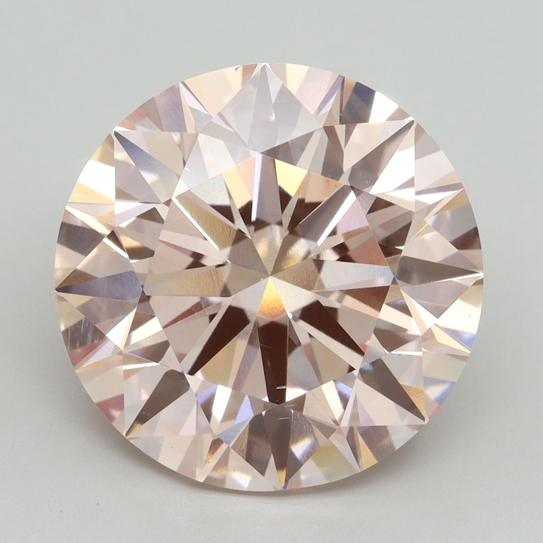 Ideal Loose Diamond - ROUND 12.01ct Fancy Vivid Pink VS2