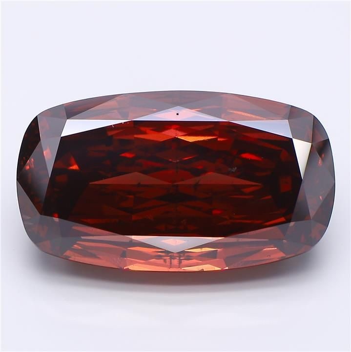 Loose Diamond - CUSHION MODIFIED 25.83ct Fancy Deep Brownish Pink SI1