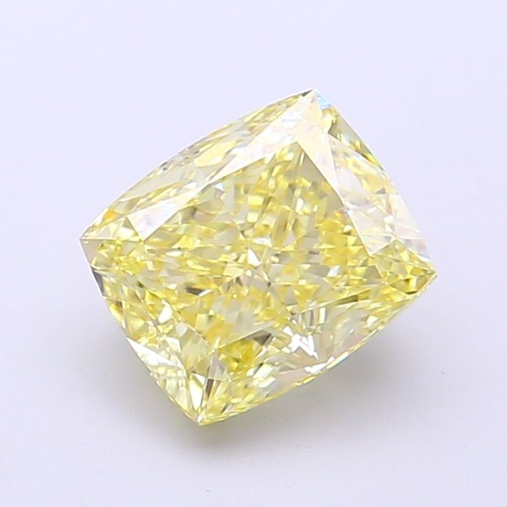 Loose Diamond - CUSHION MODIFIED 2.07ct Fancy Intense Yellow VS1