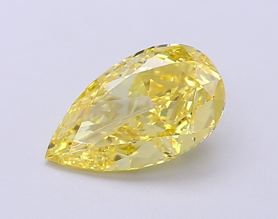 Loose Diamond - PEAR 2.07ct Fancy Vivid Yellow VVS2
