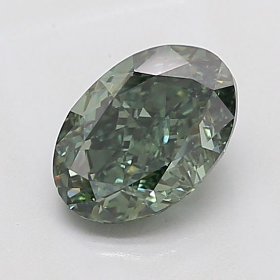 Loose Diamond - OVAL 1.51ct Fancy Vivid Green VS1
