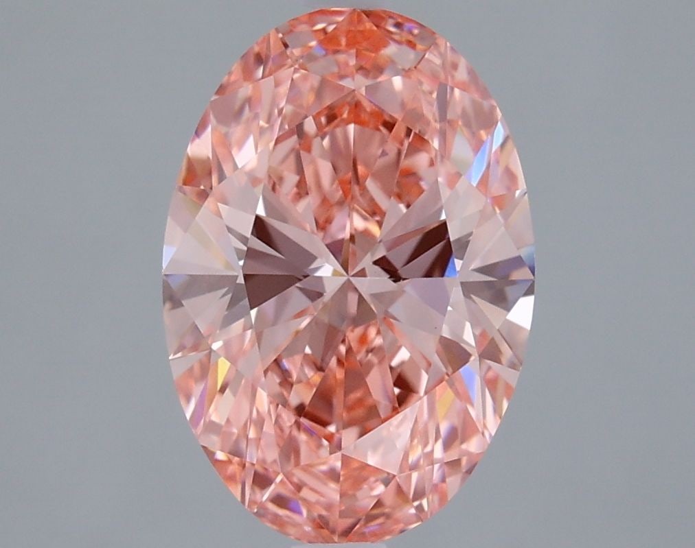 Loose Diamond - OVAL 3.0ct Fancy Vivid Pink VVS2