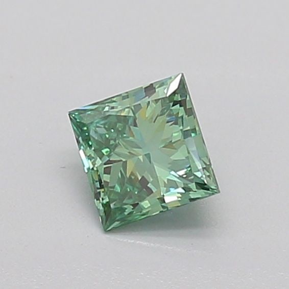 Loose Diamond - PRINCESS 0.41ct Fancy Vivid Green VVS2