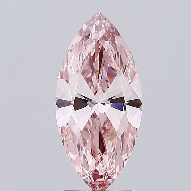 Loose Diamond - MARQUISE 2.33ct Fancy Intense Brownish Pink VS1
