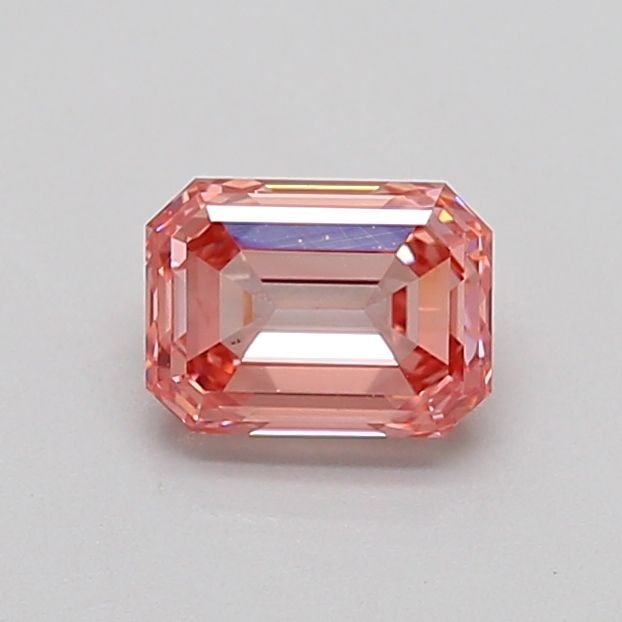 Loose Diamond - EMERALD 0.76ct Fancy Intense Pink SI1