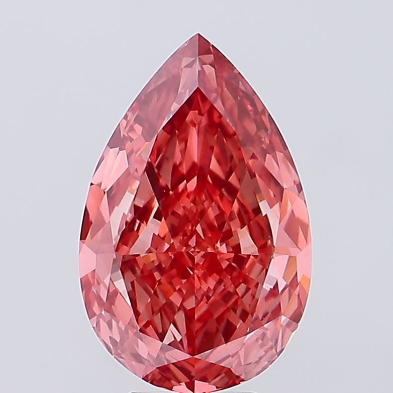 Loose Diamond - PEAR 6.03ct Fancy Vivid Pink VVS2