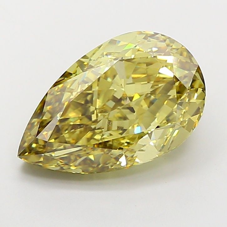 Loose Diamond - PEAR 10.09ct Fancy Intense Yellow VS1