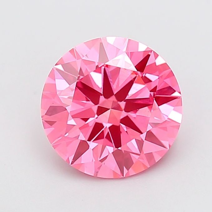 Ideal Loose Diamond - ROUND 3.05ct Fancy Vivid Pink VS1