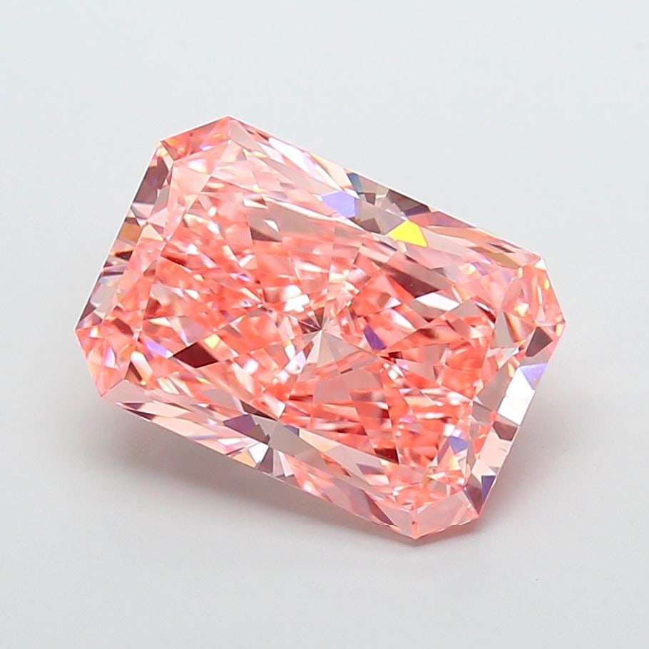 Loose Diamond - RADIANT 11.36ct Fancy Vivid Pink VVS2