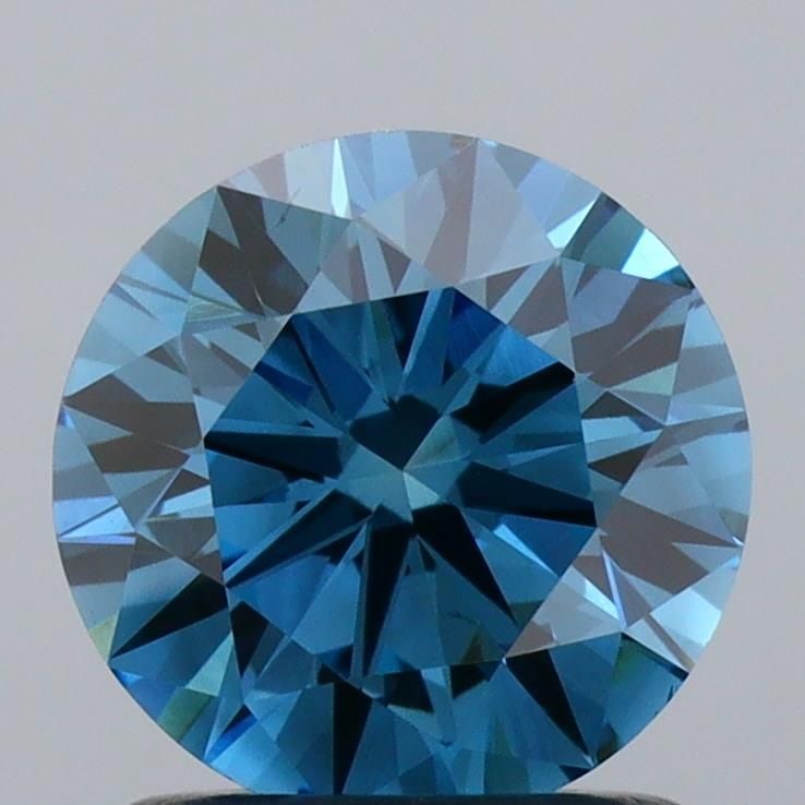 Ideal Loose Diamond - ROUND 1.17ct Fancy Vivid Blue VS1