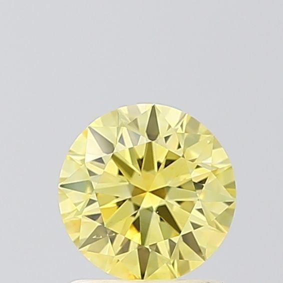 Loose Diamond - ROUND 0.94ct Fancy Vivid Yellow VS2