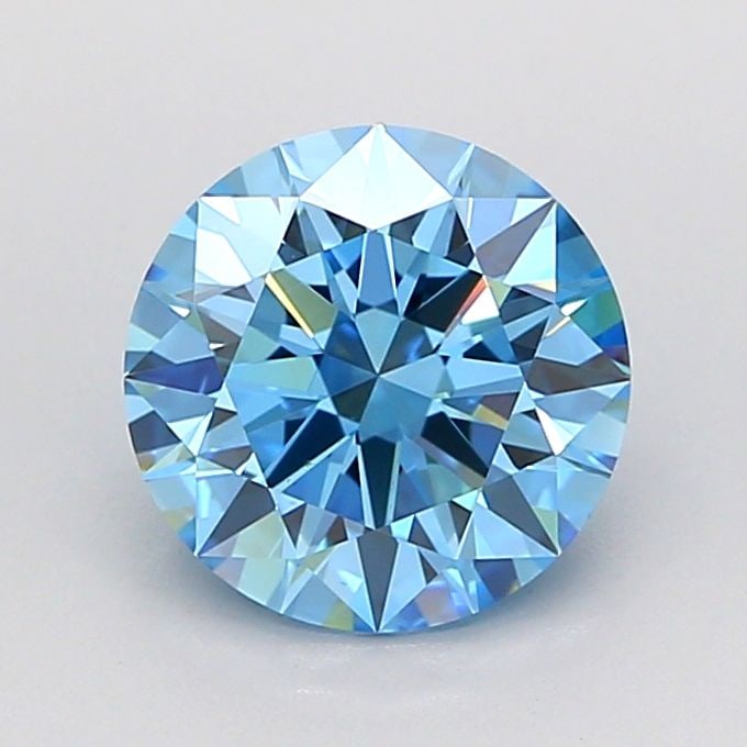Ideal Loose Diamond - ROUND 1.74ct Fancy Vivid Blue VVS1