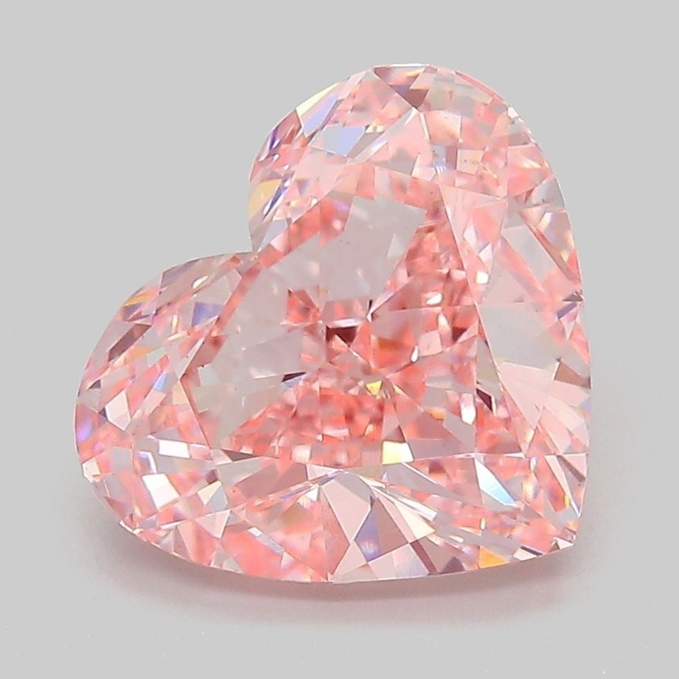 Loose Diamond - HEART 5.04ct Fancy Vivid Pink VS1