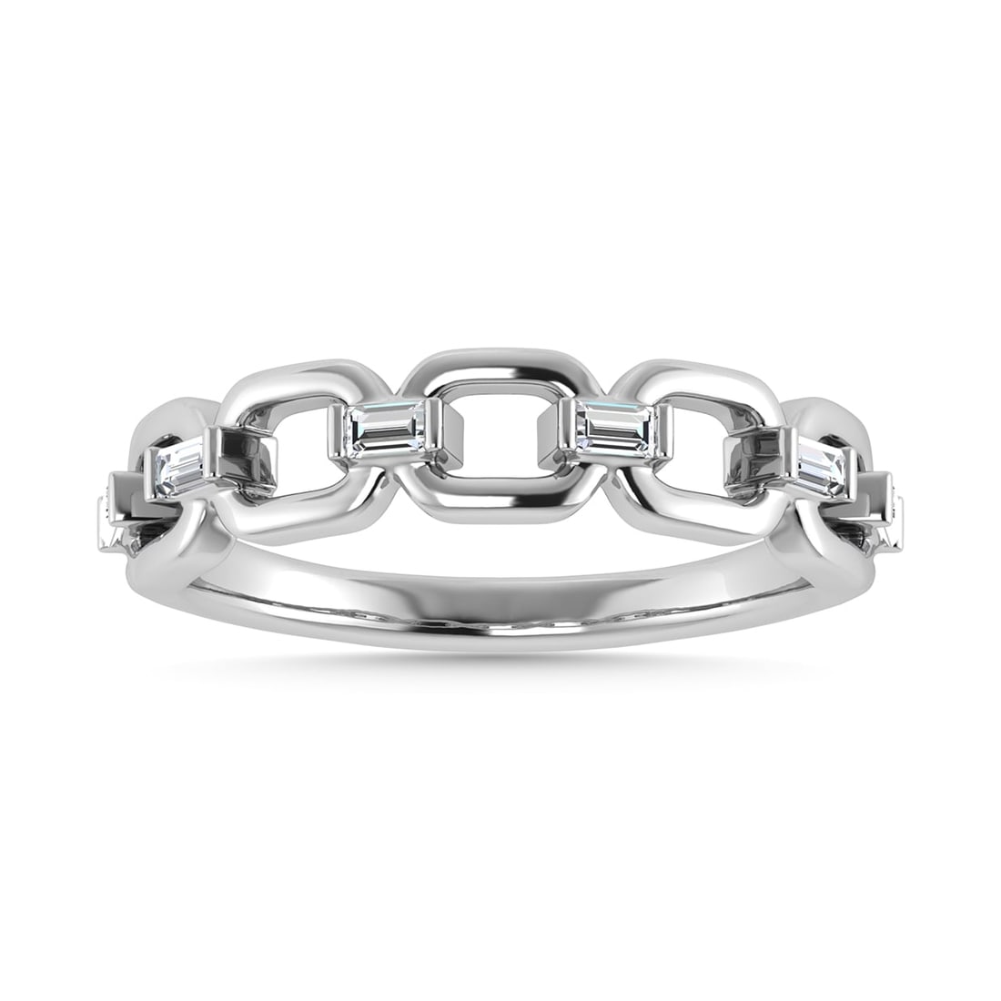 Diamond 1/8 Ct.Tw. Fashion Ring in 10K White Gold