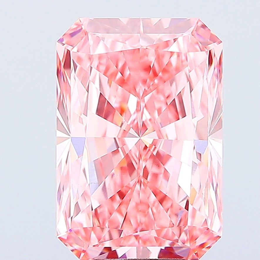Loose Diamond - RADIANT 9.09ct Fancy Vivid Pink VS1