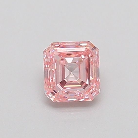 Loose Diamond - EMERALD 0.37ct Fancy Intense Pink VS2