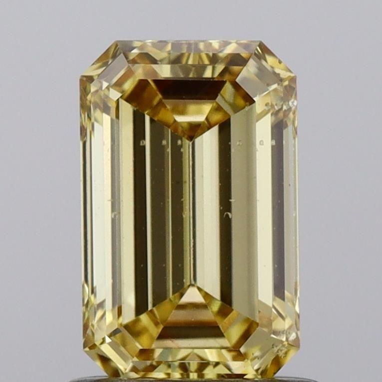 Loose Diamond - EMERALD 1.0ct Fancy Vivid Yellow SI1