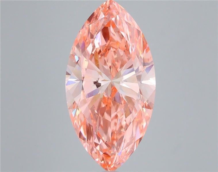 Loose Diamond - MARQUISE 6.16ct Fancy Vivid Pink VS1