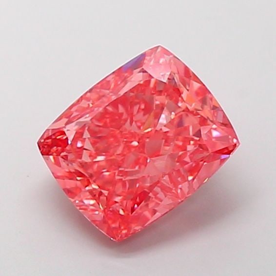 Loose Diamond - CUSHION MODIFIED 4.07ct Fancy Vivid Pink VS1