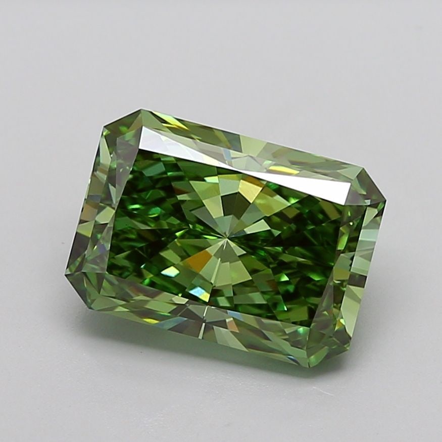 Loose Diamond - RADIANT 5.65ct Fancy Vivid Green VS1