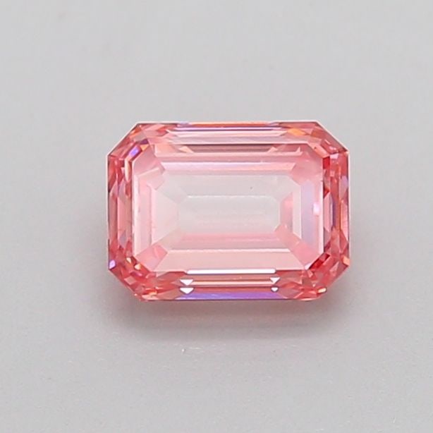 Loose Diamond - EMERALD 0.7ct Fancy Vivid Pink VS2