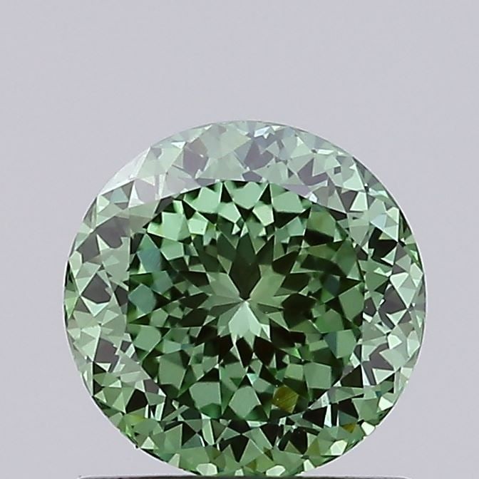 Loose Diamond - ROUND 1.1ct Fancy Vivid Green VS1