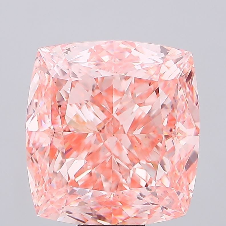 Loose Diamond - CUSHION MODIFIED 20.05ct Fancy Vivid Pink VS2