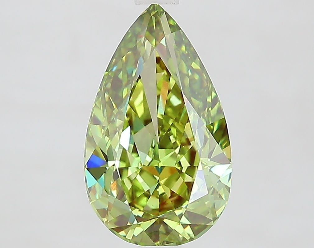 Loose Diamond - PEAR 2.64ct Fancy Vivid Green VS1