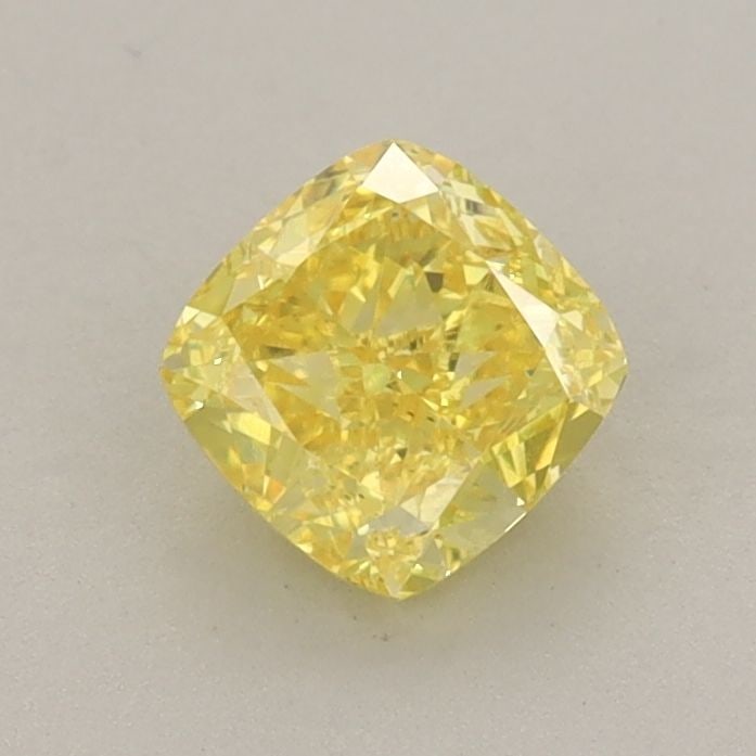 Loose Diamond - CUSHION MODIFIED 0.76ct Fancy Vivid Yellow VS1