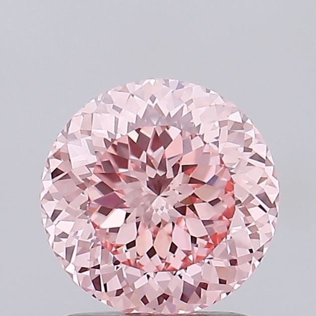 Loose Diamond - ROUND 1.59ct Fancy Vivid Pink VS1