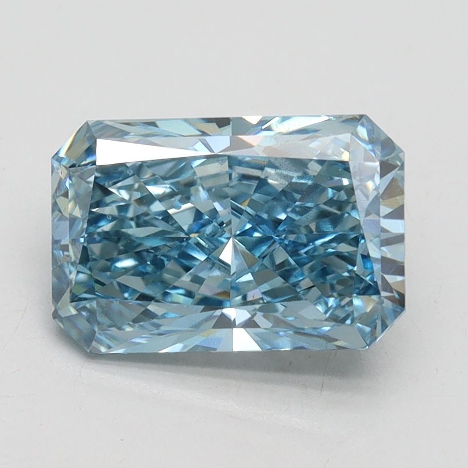 Loose Diamond - RADIANT 2.43ct Fancy Vivid Blue SI1