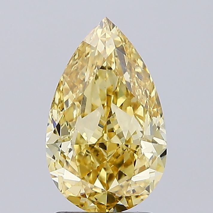 Loose Diamond - PEAR 2.55ct Fancy Intense Yellow VS1