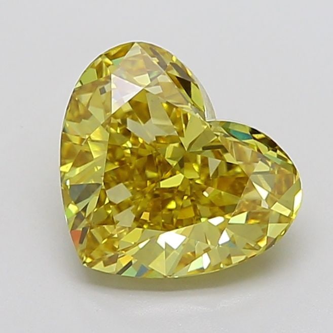 Loose Diamond - HEART 4.73ct Fancy Intense Yellow VS1