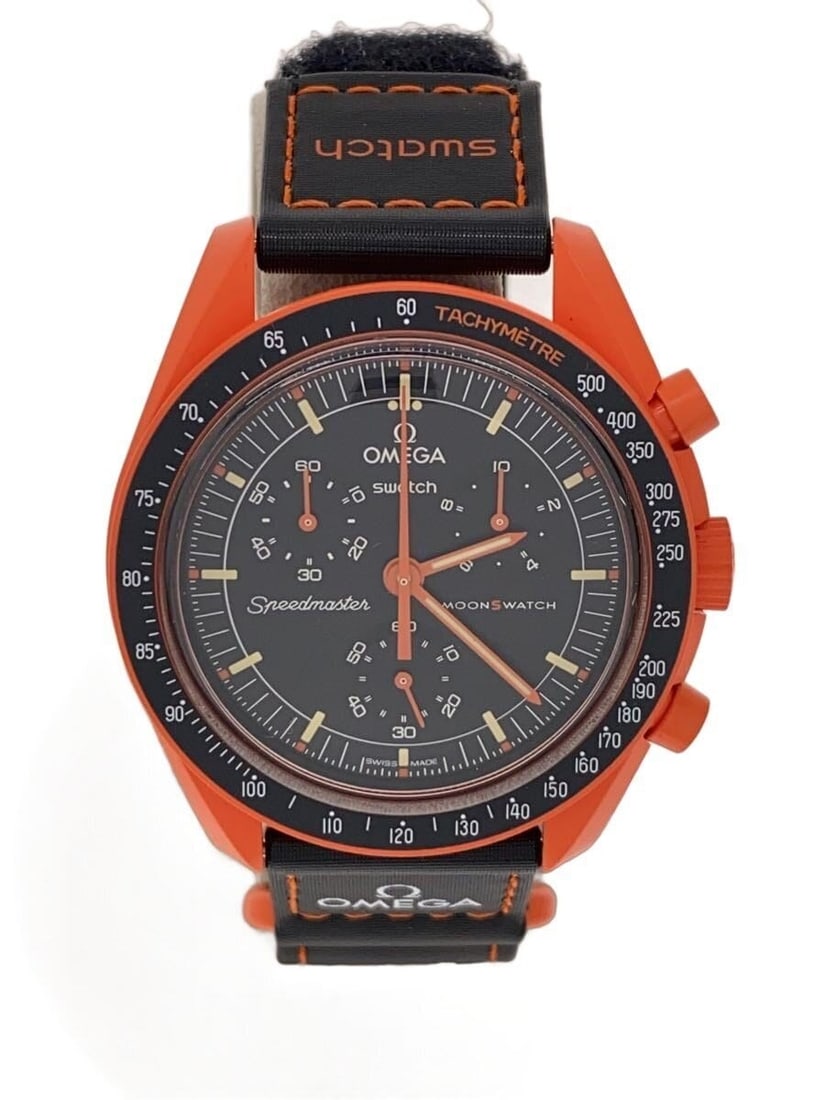 OMEGAxSWATCH MoonSwatch Mission on Earth Black Men's Wristwatch