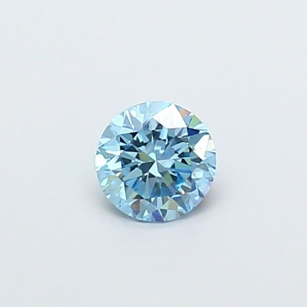 Loose Diamond - ROUND 0.6ct Fancy Vivid Blue VS2