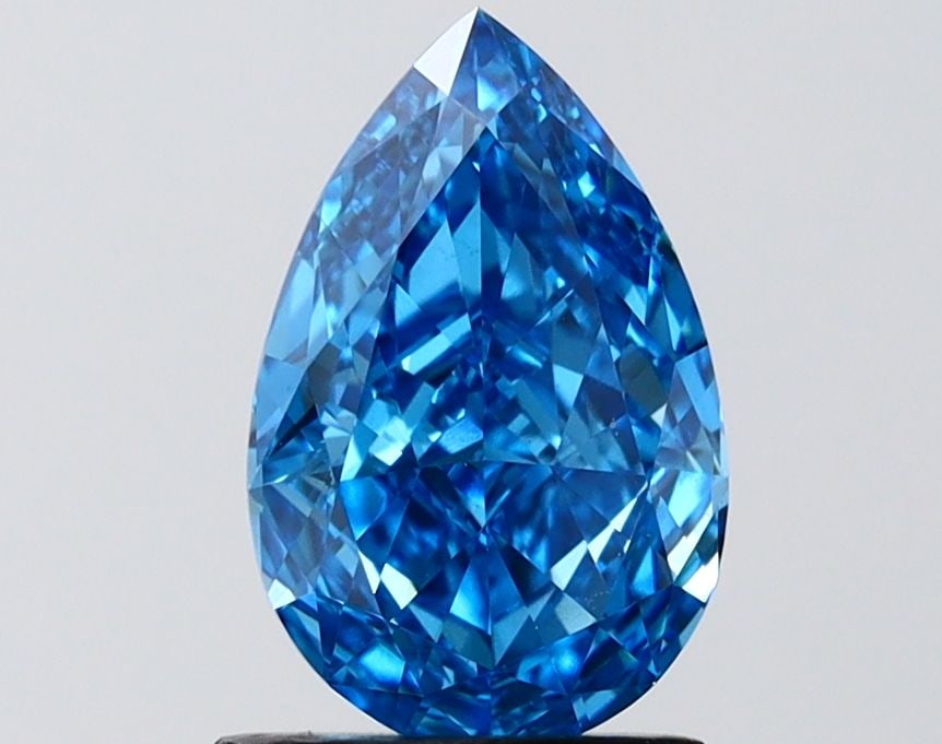Loose Diamond - PEAR 1.68ct Fancy Vivid Blue VS1