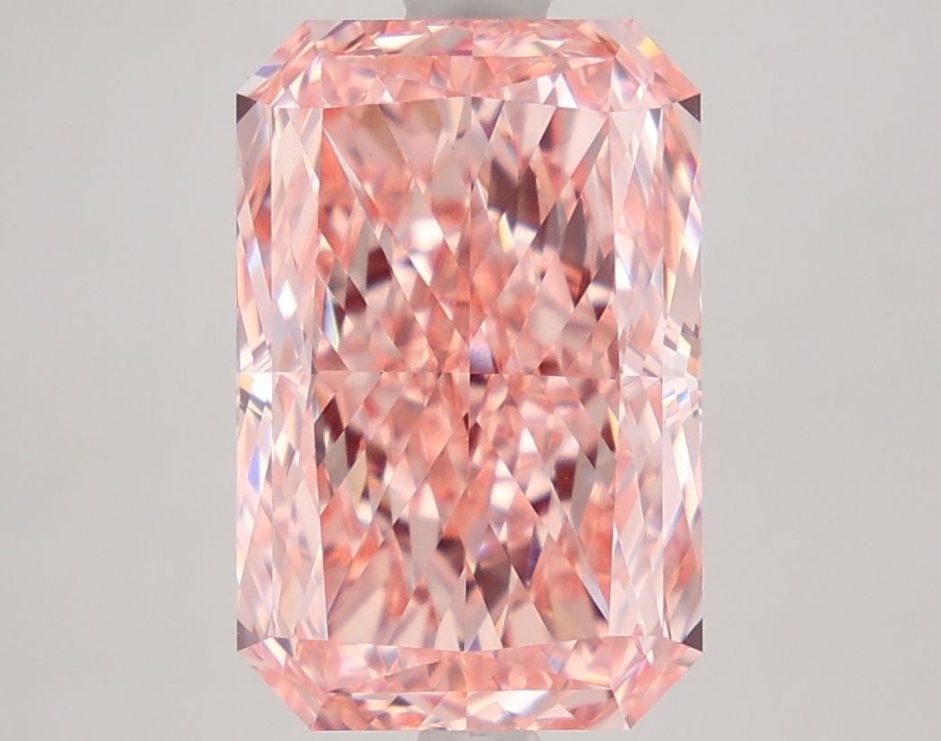 Loose Diamond - RADIANT 4.77ct Fancy Vivid Pink VVS2
