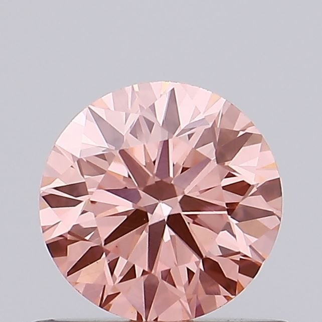 Loose Diamond - ROUND 0.61ct Fancy Vivid Pink VS1
