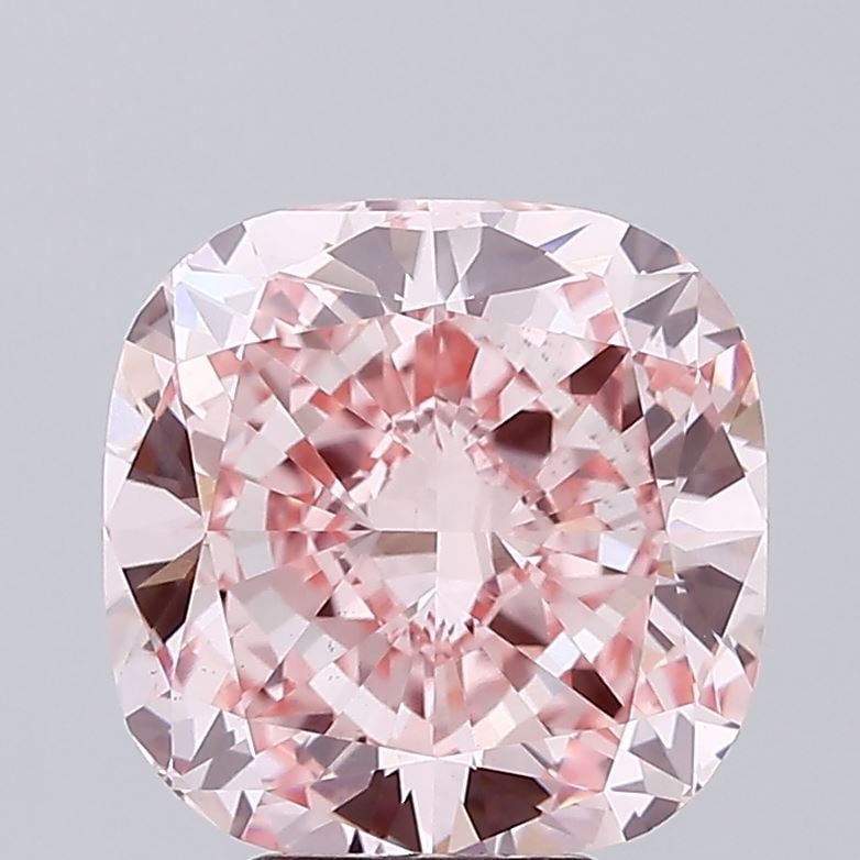 Loose Diamond - CUSHION MODIFIED 6.58ct Fancy Vivid Pink VS1