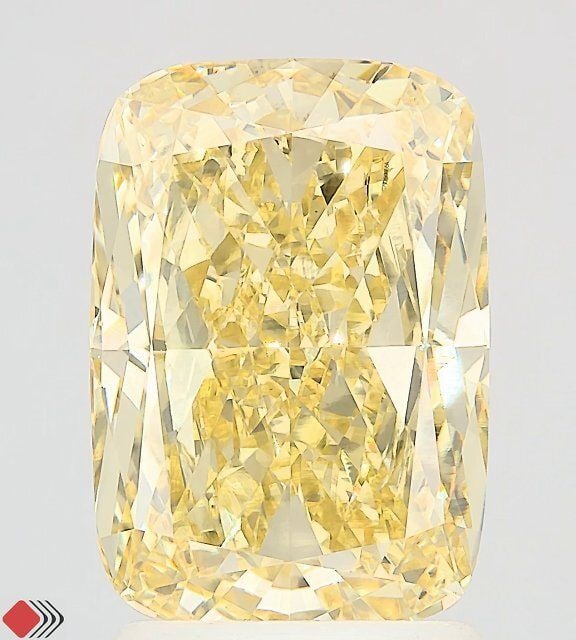 Loose Diamond - CUSHION MODIFIED 3.01ct Fancy Intense Yellow VS1