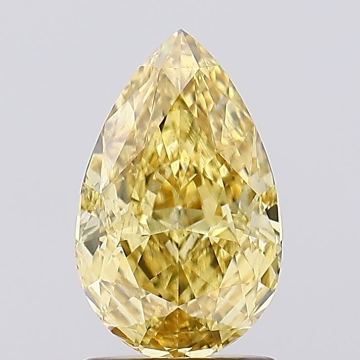 Loose Diamond - PEAR 1.7ct Fancy Vivid Yellow VS2