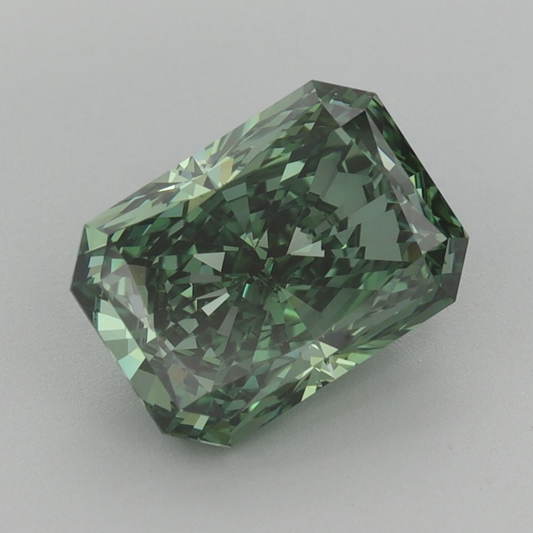Loose Diamond - RADIANT 3.1ct Fancy Vivid Green VVS2